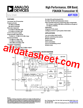 ADF7020_15型号图片