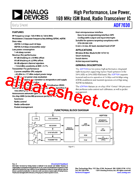 ADF7030BCPZN-RL型号图片