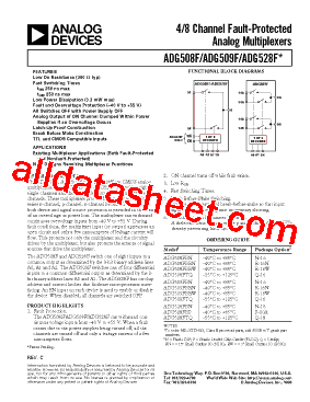 ADG508FTQ型号图片