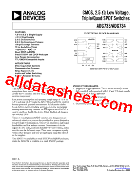 ADG734BRUZ型号图片