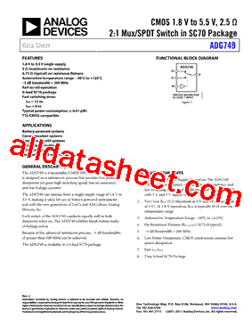 ADG749BKSZ-REEL7型号图片