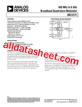 ADL5375-05ACPZ-WP1型号图片