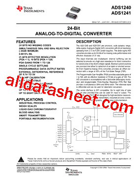 ADS1241E1KG4型号图片