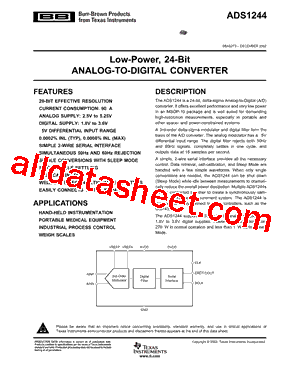 ADS1244IDGSR型号图片