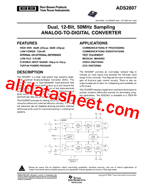 ADS2807Y250G4型号图片