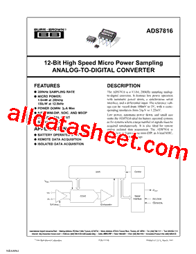 ADS7816UB/2K5G4型号图片