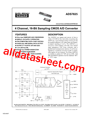 ADS7825UB/1K型号图片