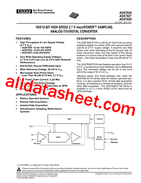 ADS7826IDRBR型号图片