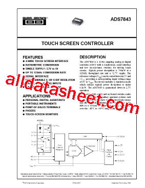 ADS7843E/2K5型号图片