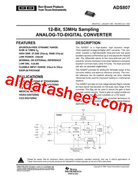 ADS807E型号图片