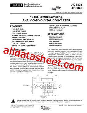 ADS826E1K型号图片