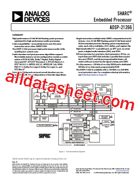 ADSP-21266SKBCZ-2D型号图片