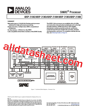 ADSP-21362KBCZ-1AA型号图片