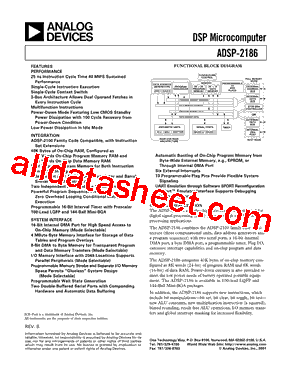 ADSP-2186BST-133型号图片