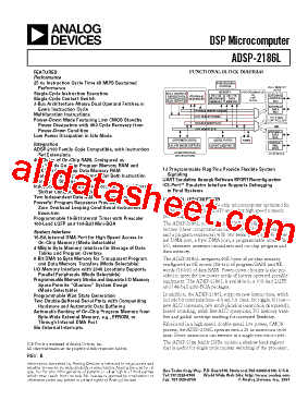 ADSP-2186LBCA-160型号图片