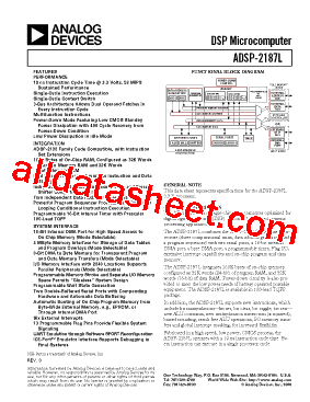 ADSP-2187LKST-210型号图片