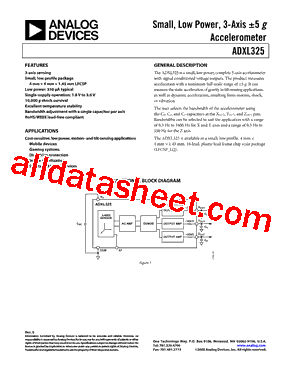 ADXL325BCPZ-RL7型号图片