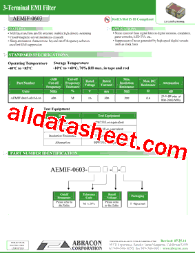AEMIF-0603型号图片