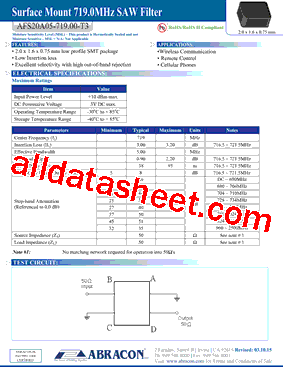 AFS20A05-719.00-T3型号图片