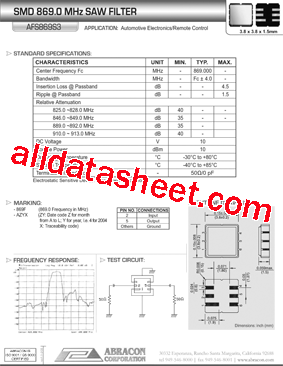 AFS869S3型号图片