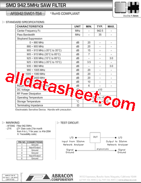 AFS942.5W01-TS4型号图片