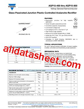 AGP15-600型号图片