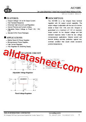 AIC1085-CE型号图片