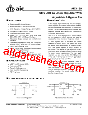 AIC1189-XXPY3型号图片