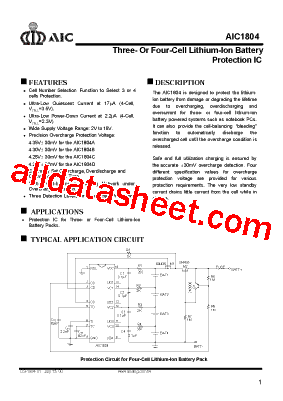 AIC1804型号图片