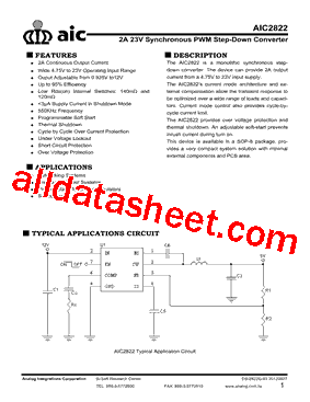 AIC2822型号图片