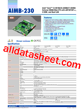 AIMB-230G2-U5A1E型号图片