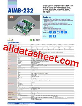 AIMB-232G2-U0B1E型号图片