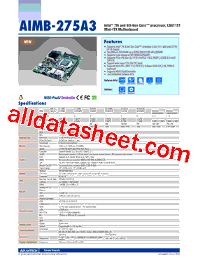 AIMB-233G2-U0A1E型号图片