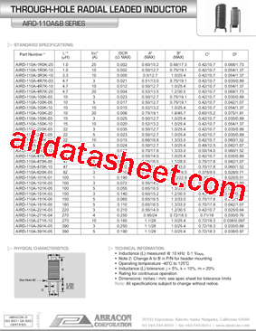 AIRD-110A-101K-03型号图片