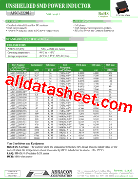 AISC-2220H-R27型号图片