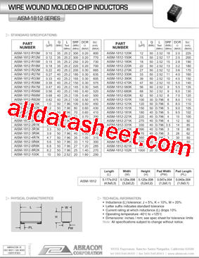 AISM-1812-1R0K-T型号图片