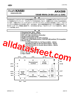 AK4386ET型号图片