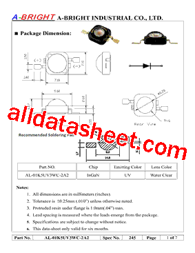 AL-01K5UV3WC-2A2型号图片