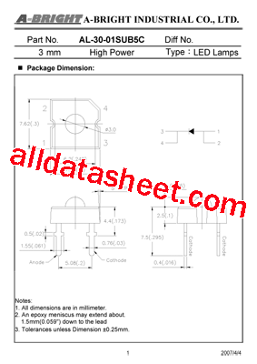 AL-30-01SUB5C型号图片