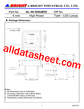 AL-50-30SUB5C_15型号图片