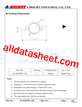 AL-6A01WC-120型号图片