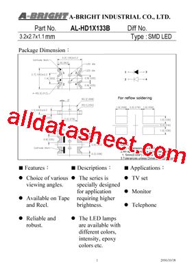 AL-HD1X133B型号图片