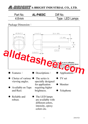 AL-P483IC型号图片