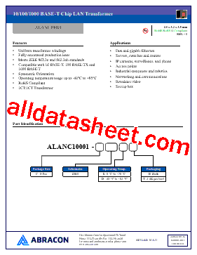 ALANC10001-CDB3DT型号图片