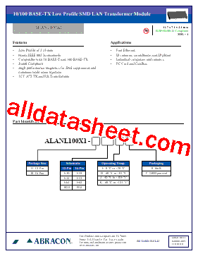 ALANL100X1-EE10DT型号图片