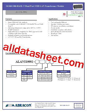 ALANS10002-7P11J型号图片