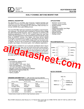 ALD1102ASAL型号图片