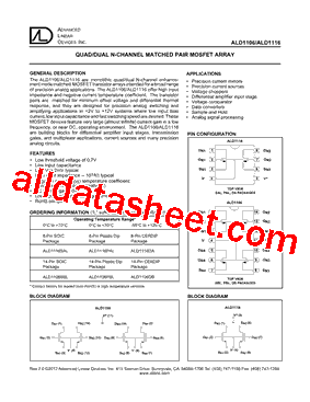 ALD1116PAL型号图片