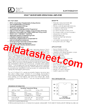 ALD1721SAL型号图片