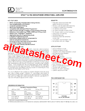 ALD1726GSAL型号图片